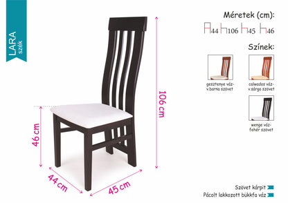 Berta étkezőasztal Lara székkel - étkezőgarnitúra