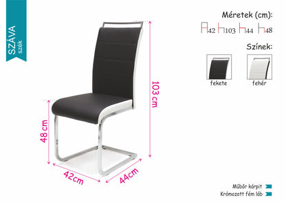 Flóra Plusz étkezőasztal  Száva székkel  - étkezőgarnitúra