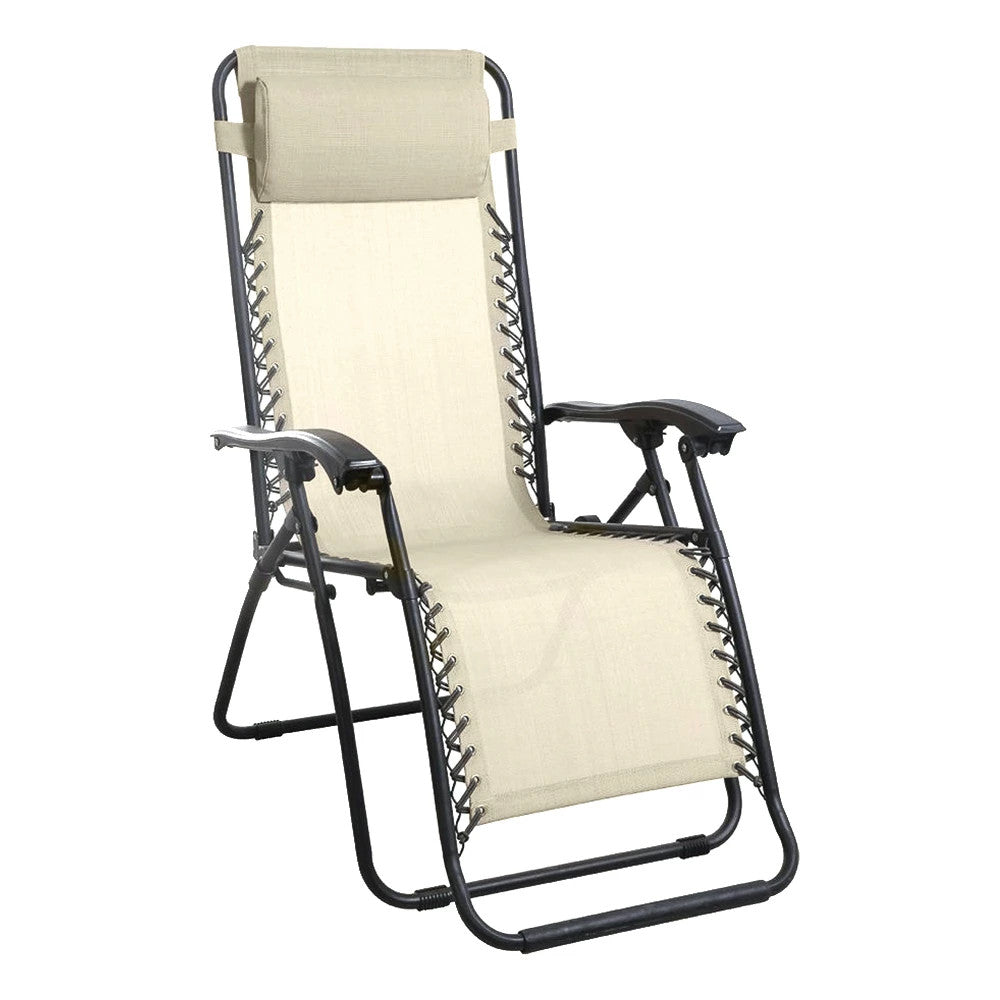 Delux összecsukható bézs nyugágy