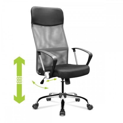 Lincoln forgószék fekete-szürke