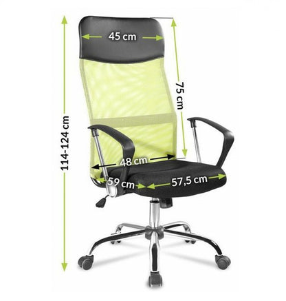 Lincoln forgószék fekete-zöld