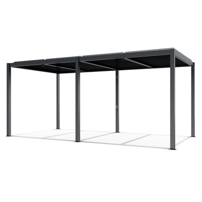 LUXE pergola 7,8x3m antracit LED világítással