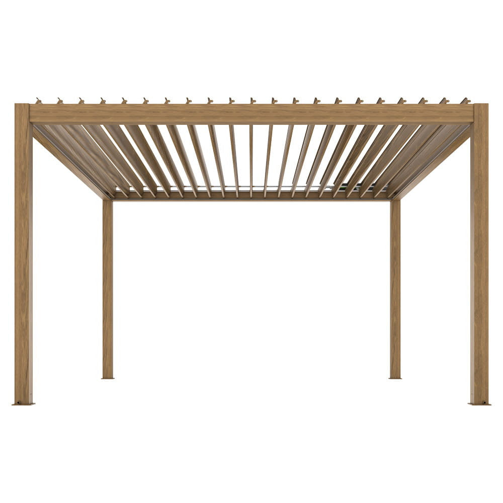 LUXE elektromos pergola 3x4m fa LED világítással