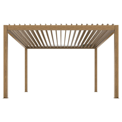 LUXE elektromos pergola 3x4m fa LED világítással