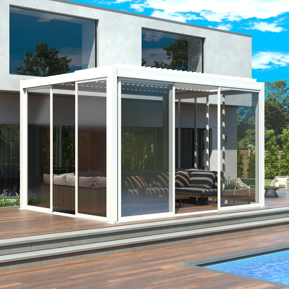 LUXE S8 tolóajtók 270x218cm 3 m-ig fehér