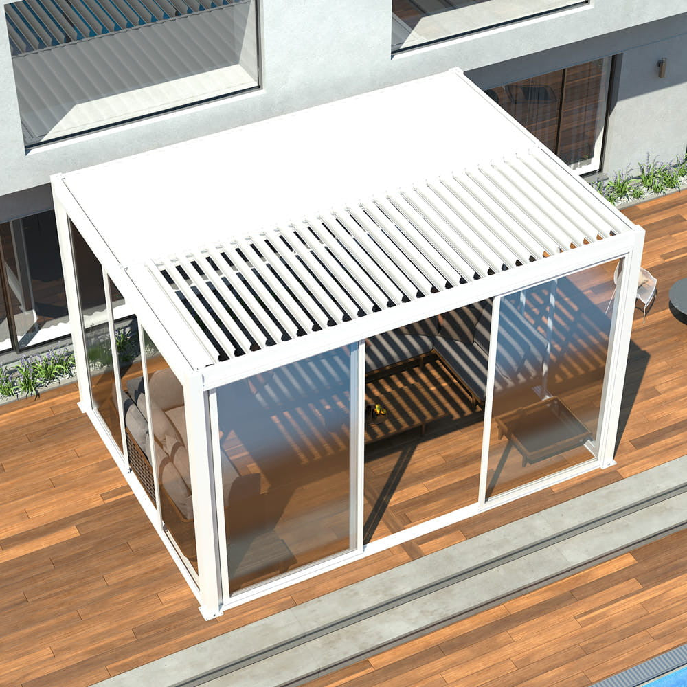 LUXE S8 tolóajtók 270x218cm 3 m-ig fehér