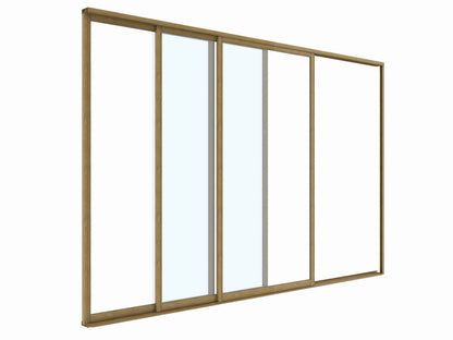 LUXE S8 tolóajtók 370x218cm 4 m-ig fa v2