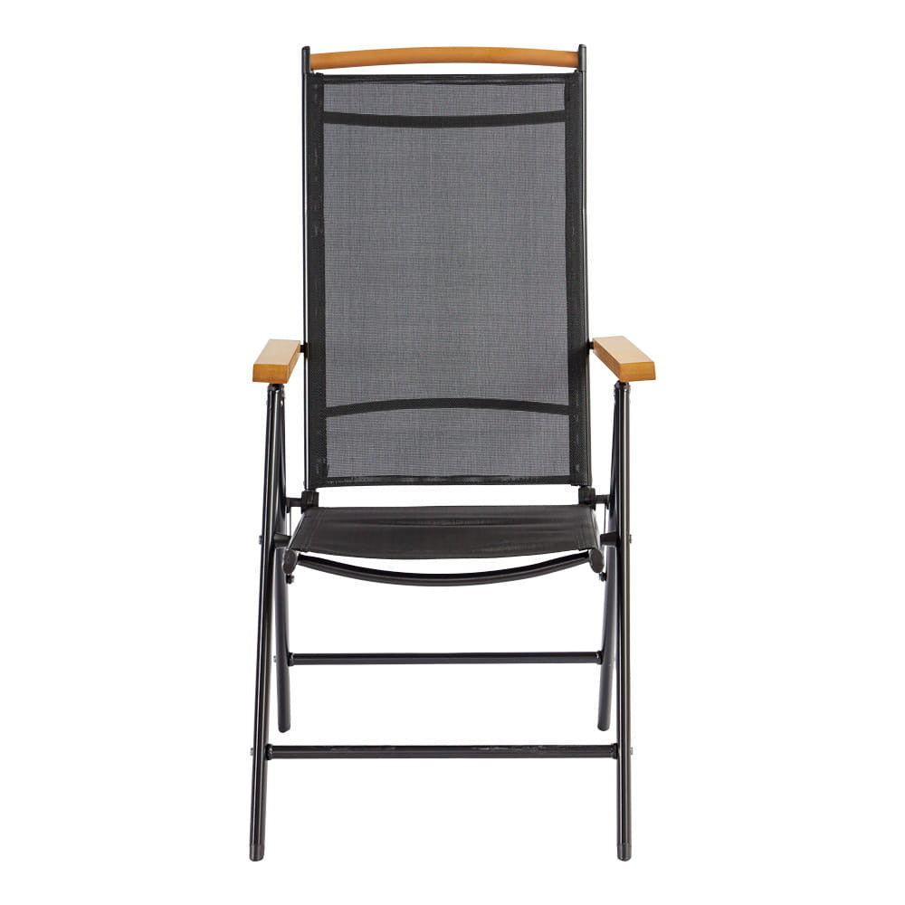 IZZY 8 személyes kerti bútor garnitúra barna asztallap