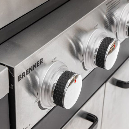 BR-K4PLUS komplett kerti grillpult 4+1 égős