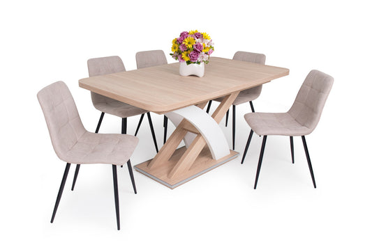 Elis étkezőasztal Kamil székkel  - étkezőgarnitúra