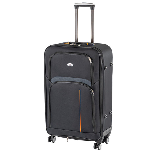 TraveLux light nagy bőrönd puha 76x50x29 cm fekete