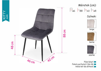 Kitty  szék Fanni étkezőasztallal  - étkezőgarnitúra