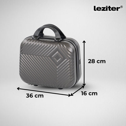 TraveLux Pro kézi bőrönd keményfedeles 28x36x16 cm szürke