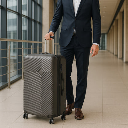 TraveLux Pro nagy bőrönd keményfedeles 76x50x29 cm szürke