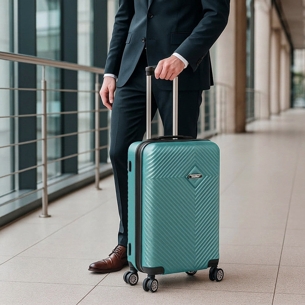 TraveLux Pro közepes bőrönd keményfedeles 68x45x25 cm lagúnakék
