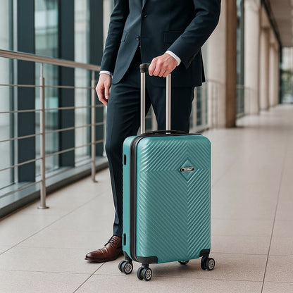 TraveLux Pro közepes bőrönd keményfedeles 68x45x25 cm lagúnakék