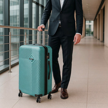 TraveLux Pro nagy bőrönd keményfedeles 76x50x29 cm lagúnakék