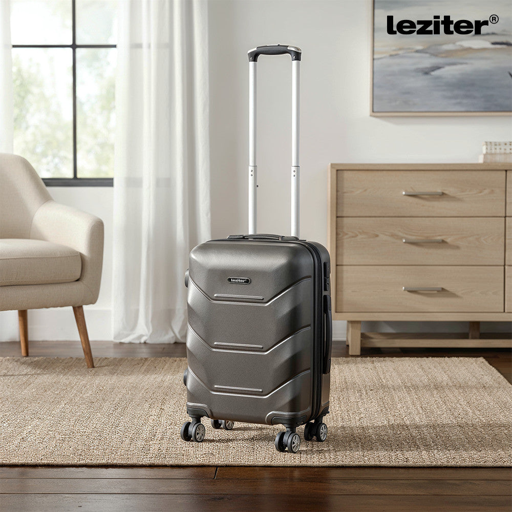 TraveLux Max kézipoggyász keményfedeles levehető kerékkel 40x30x20 cm fekete