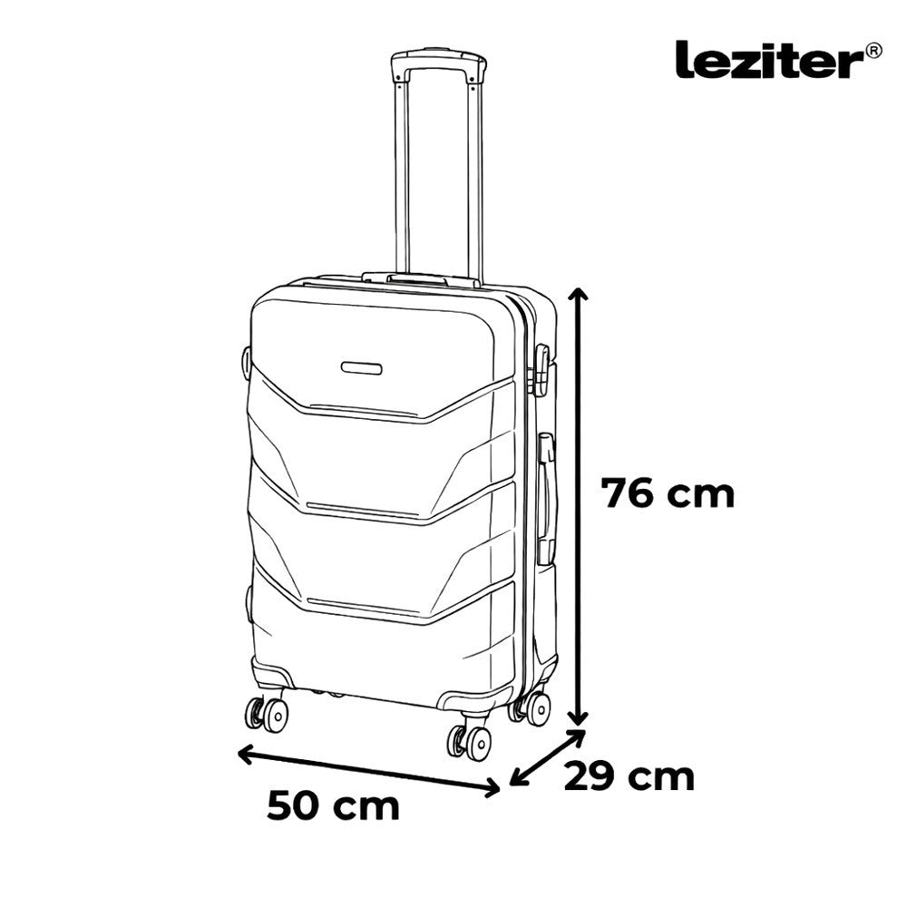 TraveLux Max kézipoggyász keményfedeles levehető kerékkel 40x30x20 cm fekete