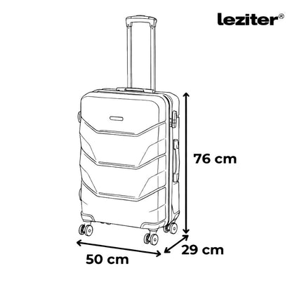 TraveLux Max kézipoggyász keményfedeles levehető kerékkel 40x30x20 cm fekete