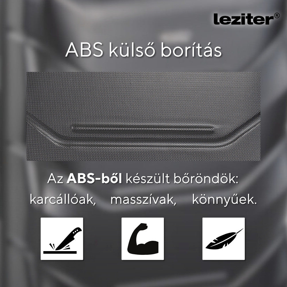 TraveLux Max kézipoggyász keményfedeles levehető kerékkel 40x30x20 cm fekete
