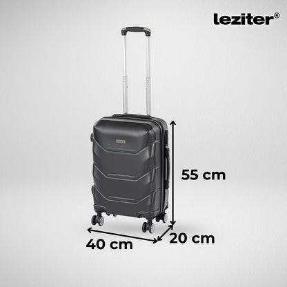 TraveLux Max kabinbőrönd keményfedeles levehető kerékkel 50x40x20 cm fekete
