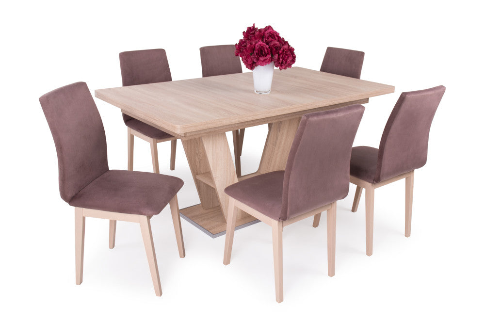 Lotti szék Prága étkezőasztallal  - étkezőgarnitúra