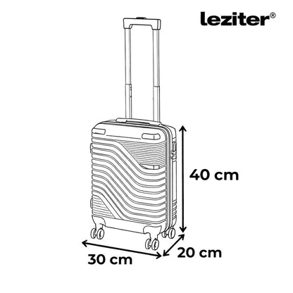 TraveLux Urban kézipoggyász keményfedeles levehető kerékkel 40x30x20 cm fekete
