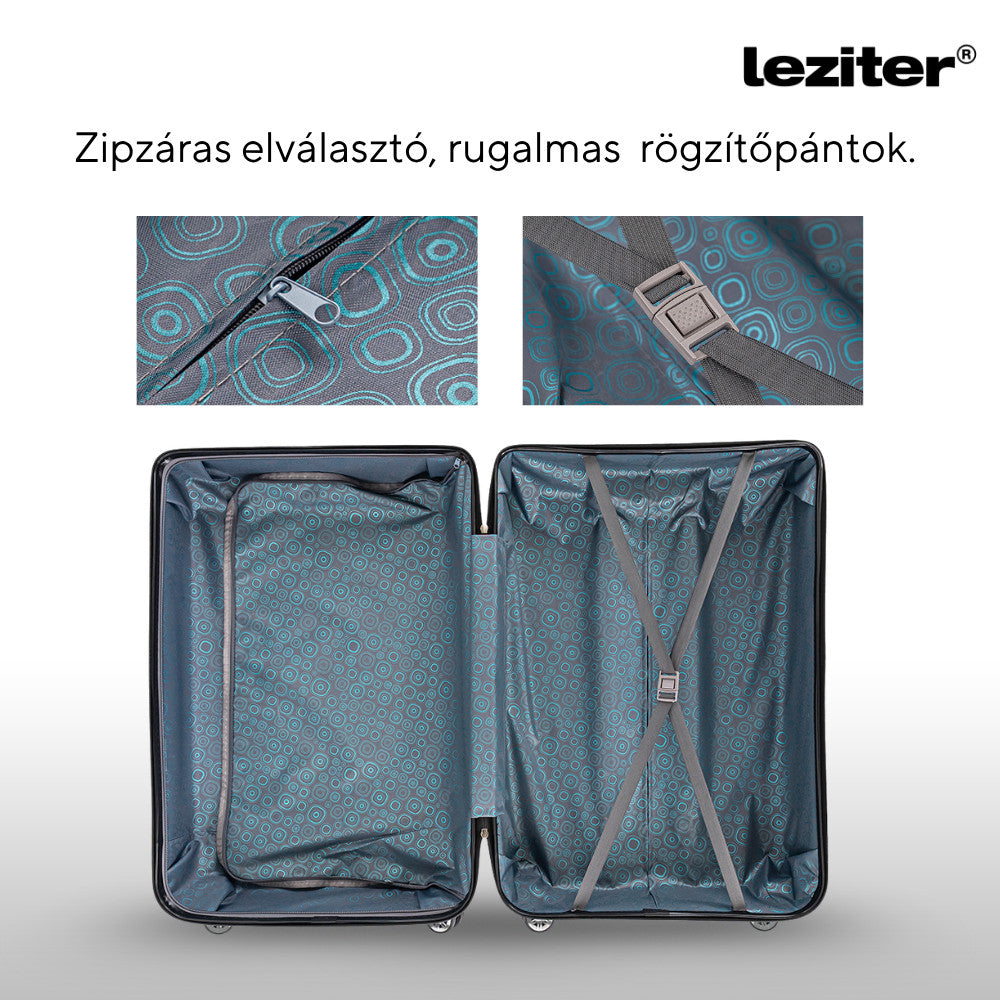 TraveLux Urban kézipoggyász keményfedeles levehető kerékkel 40x30x20 cm fekete