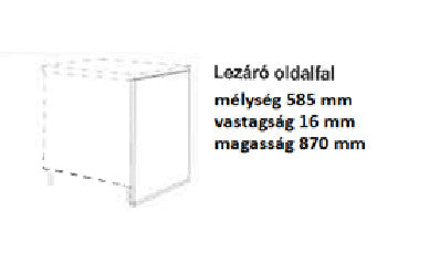 Royal alsó oldaltakarás evogloss fehér magasfényű