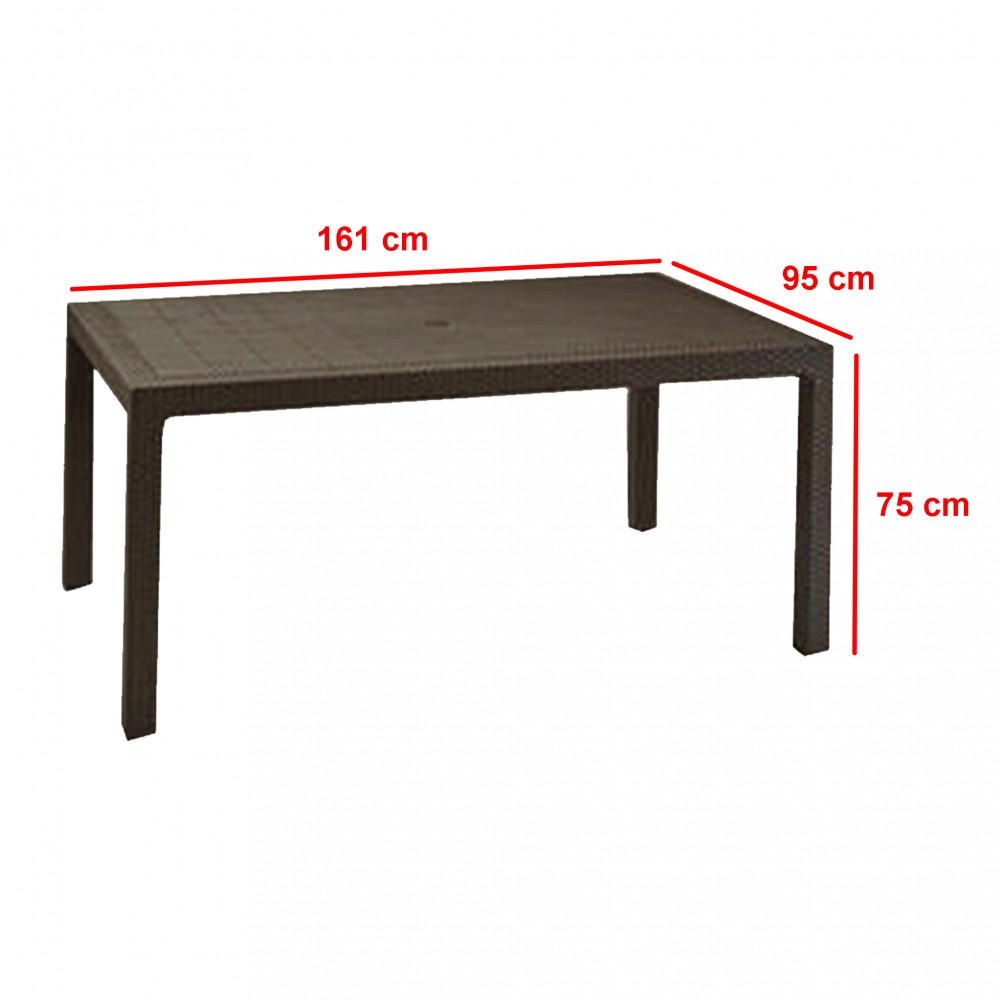 Balty kerti bútor garnitúra, whiskey barna színben