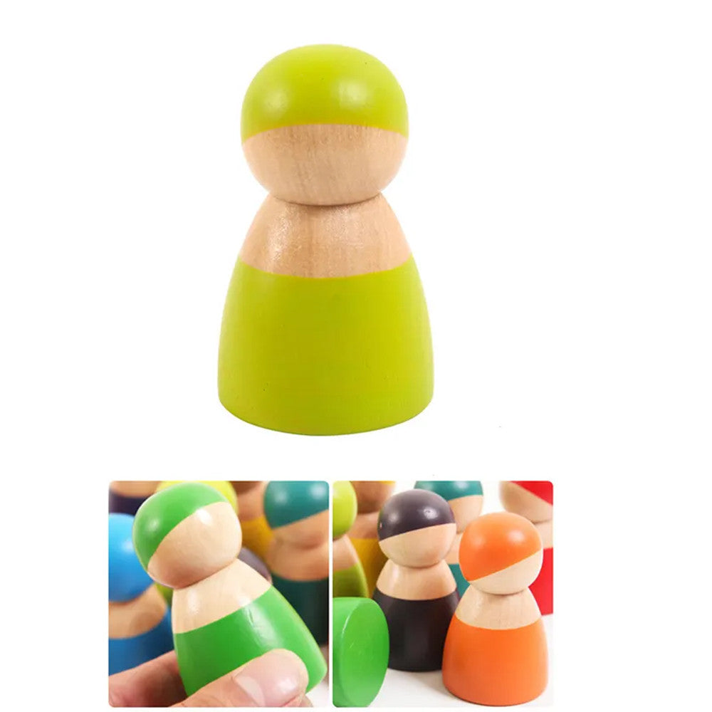 12 barát fafigura szivárvány_1