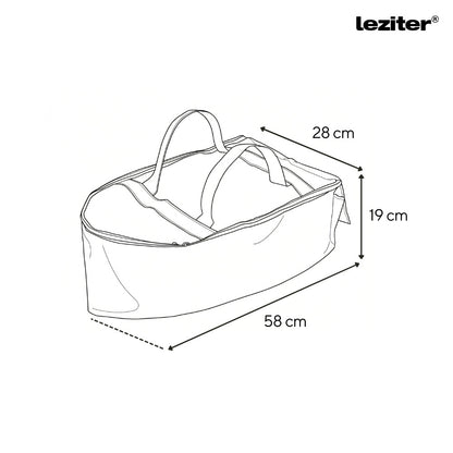 Etetőhajó táska C,X,Z,V modellekhez 58x28x19 cm zöld