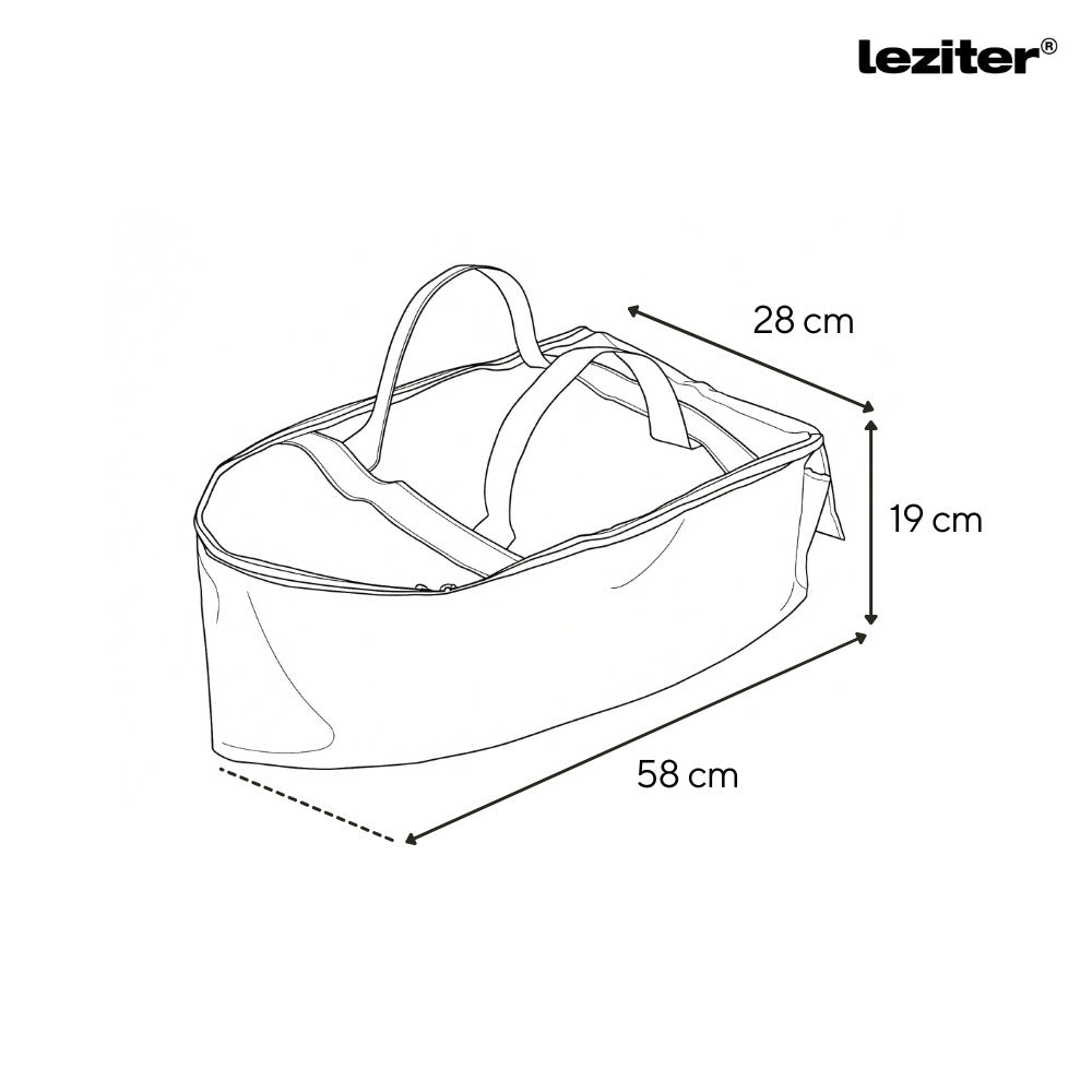 Etetőhajó táska C,X,Z,V modellekhez 58x28x19 cm fekete