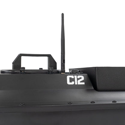 Etetőhajó C12 GPS hátrakidobós fekete