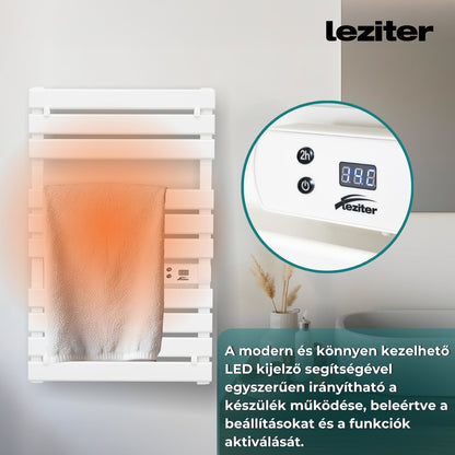 Elektromos törölközőszárító radiátor 500W fehér