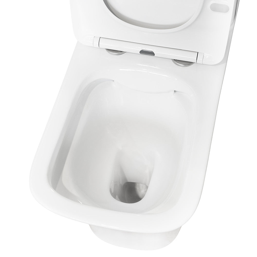 Nile monoblokkos kompakt WC alsó kifolyással soft close ülőkével