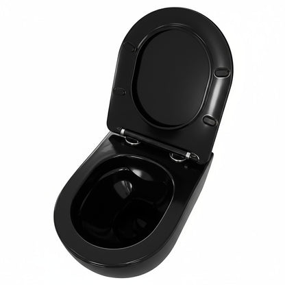 Delano fali rimless WC soft-close ülőkével fekete