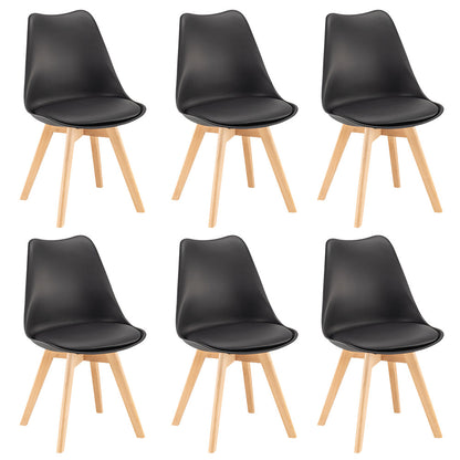 Silla étkezőszék 6 db fekete színben