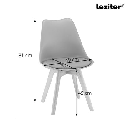 Silla étkezőszék fekete színben