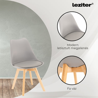 Silla étkezőszék 8 db szürke színben