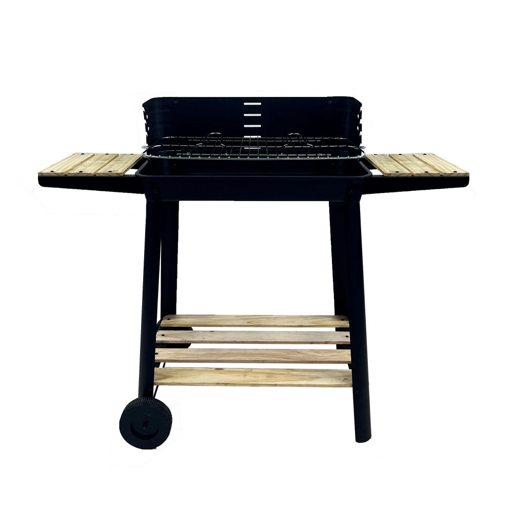 Téglalap alakú görgös faszenes grill_3