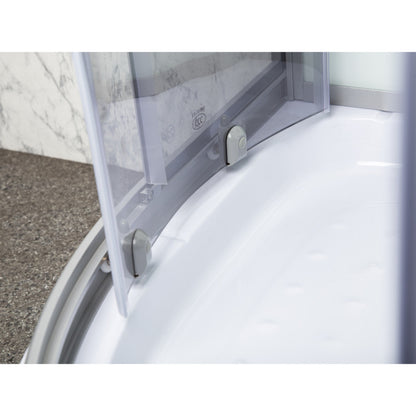 Evora White 80 hátfalas zuhanykabin zuhanytálcával, 80x80x205 cm