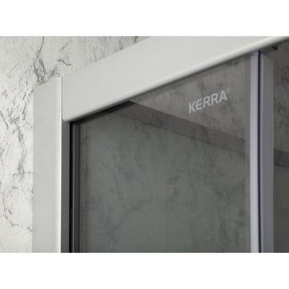 Evora White 90 hátfalas zuhanykabin zuhanytálcával, 90x90x205 cm