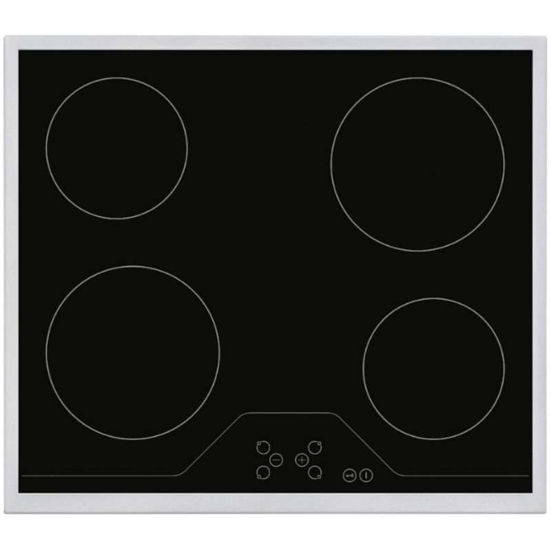 HOMEFORT HFBK64T2B Beépíthető Kerámia főzőlap Fém keretes, 6000 W, Érintőszenzoros, Gyerekzár, Booster funkció