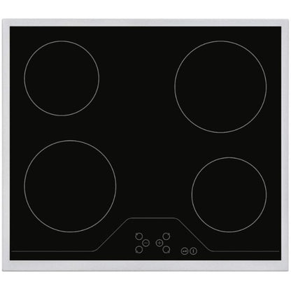 HOMEFORT HFBK64T2B Beépíthető Kerámia főzőlap Fém keretes, 6000 W, Érintőszenzoros, Gyerekzár, Booster funkció