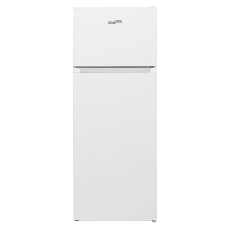 HOMEFORT HHSF2212W Felülfagyasztós hűtőszekrény E Energiaosztály, Hűtő: 171L, Fagyasztó: 42L, Nofrost nélkül, Zajszint: 41 dB, Szél: 54 cm, Mag: 145 cm, Mély: 57 cm, Digitális kijelző nélkül