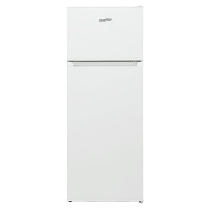 HOMEFORT HHSF2212W Felülfagyasztós hűtőszekrény E Energiaosztály, Hűtő: 171L, Fagyasztó: 42L, Nofrost nélkül, Zajszint: 41 dB, Szél: 54 cm, Mag: 145 cm, Mély: 57 cm, Digitális kijelző nélkül