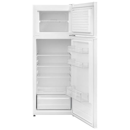 HOMEFORT HHSF2212W Felülfagyasztós hűtőszekrény E Energiaosztály, Hűtő: 171L, Fagyasztó: 42L, Nofrost nélkül, Zajszint: 41 dB, Szél: 54 cm, Mag: 145 cm, Mély: 57 cm, Digitális kijelző nélkül