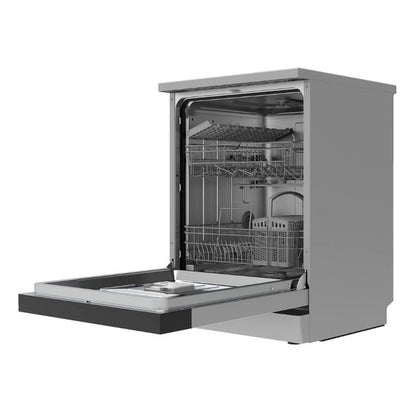 HOMEFORT HMGS0640S Szabadonálló mosogatógép 12 teríték, 11 L fogyasztás, 7 program,  47 dB zajszint, E energia, Alsó evőeszköztartó , 60 cm, Digit. Kijelző, Automata ajtónyitás nélkül